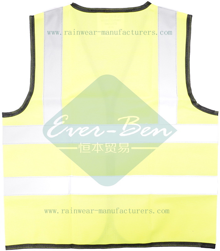 Yellow high visibility vest manufacturer